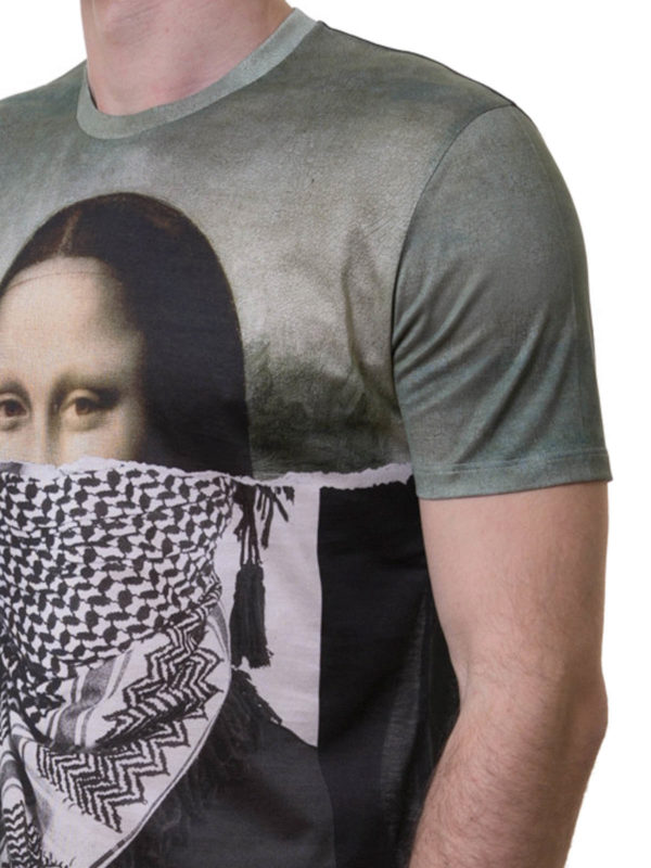 NEIL BARRETT buy online Da Vinci Kefiah print T-shirt