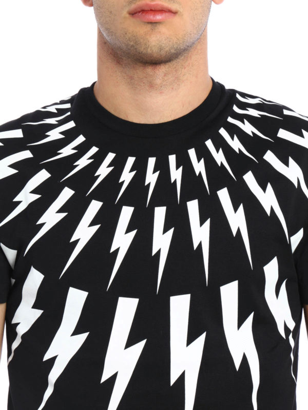 NEIL BARRETT buy online Thunderbolt print T-shirt