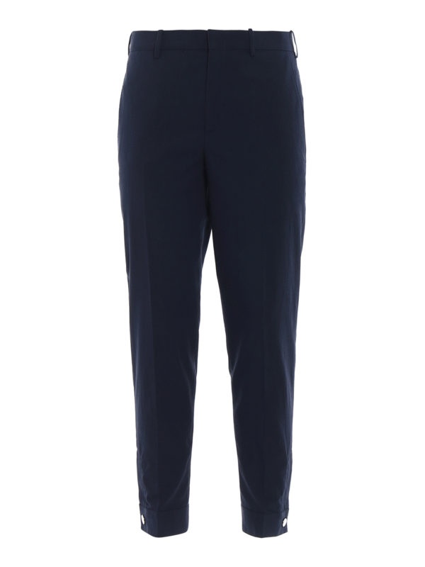NEIL BARRETT: casual trousers - Skinny fit tapered casual trousers