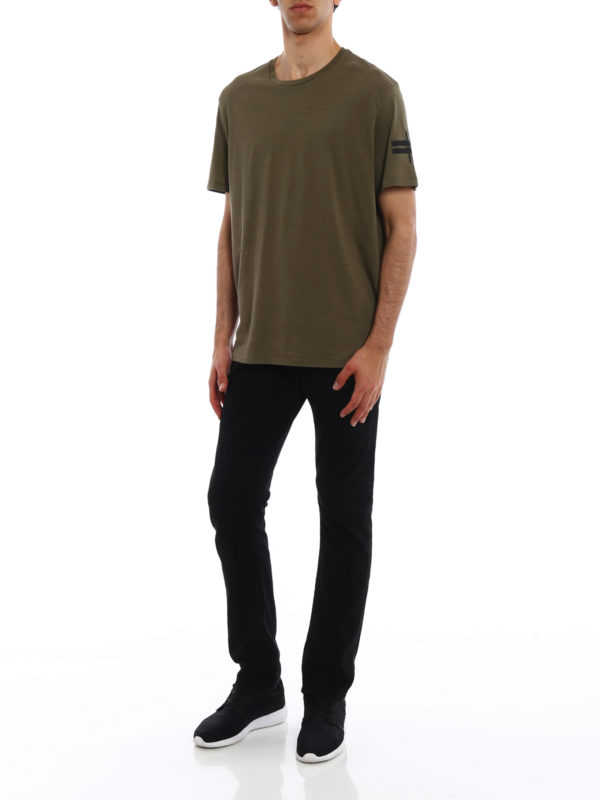 NEIL BARRETT: t-shirt online - T-shirt verde con loose regular fit