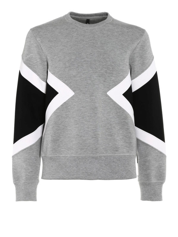 NEIL BARRETT: Sweatshirts & Sweaters - Geometric pattern sweatshirt