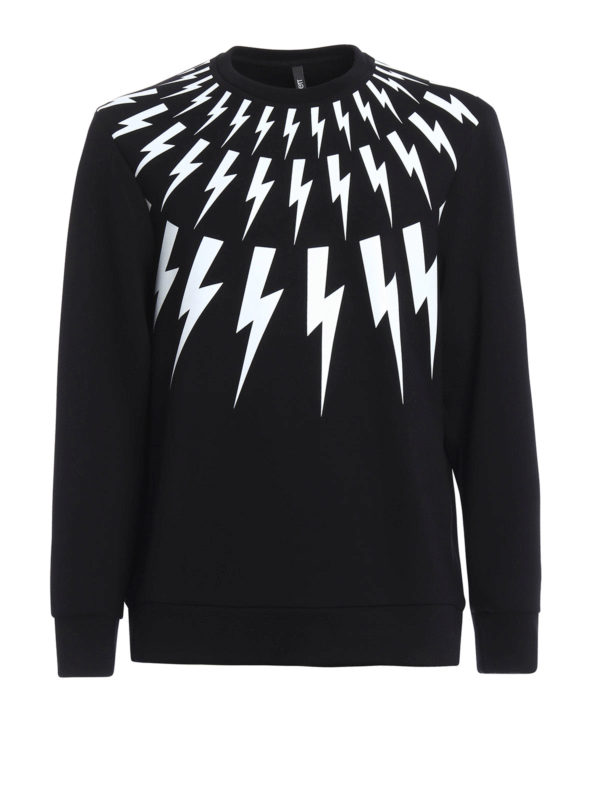 NEIL BARRETT: Sweatshirts & Sweaters - Thunderbolt sweatshirt