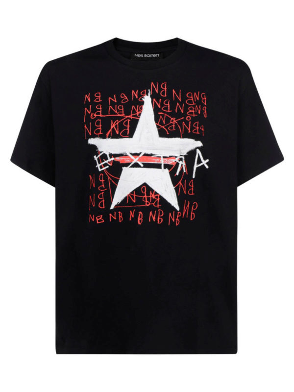 NEIL BARRETT: t-shirts - Extra Star T-shirt