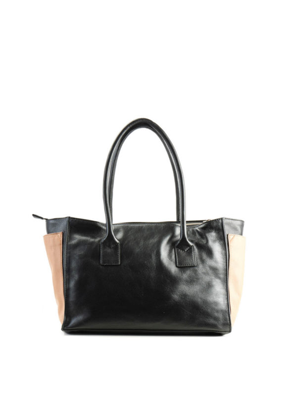 Nellie double plaque leather tote shop online: SEE BY CHLOE
