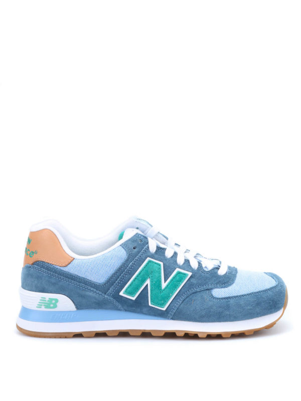 NEW BALANCE: trainers online - 574 pigskin sneakers