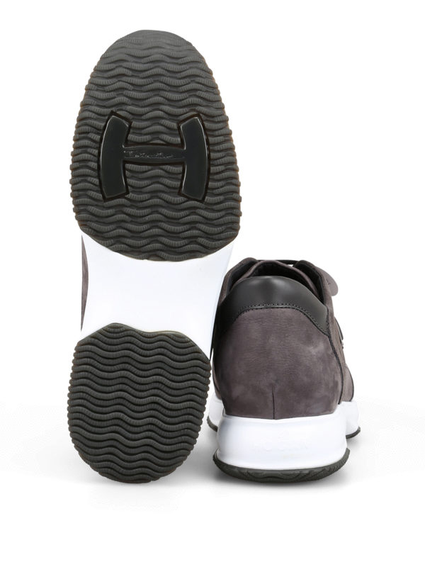 Sneaker New Interactive H Flock tortora shop online: HOGAN