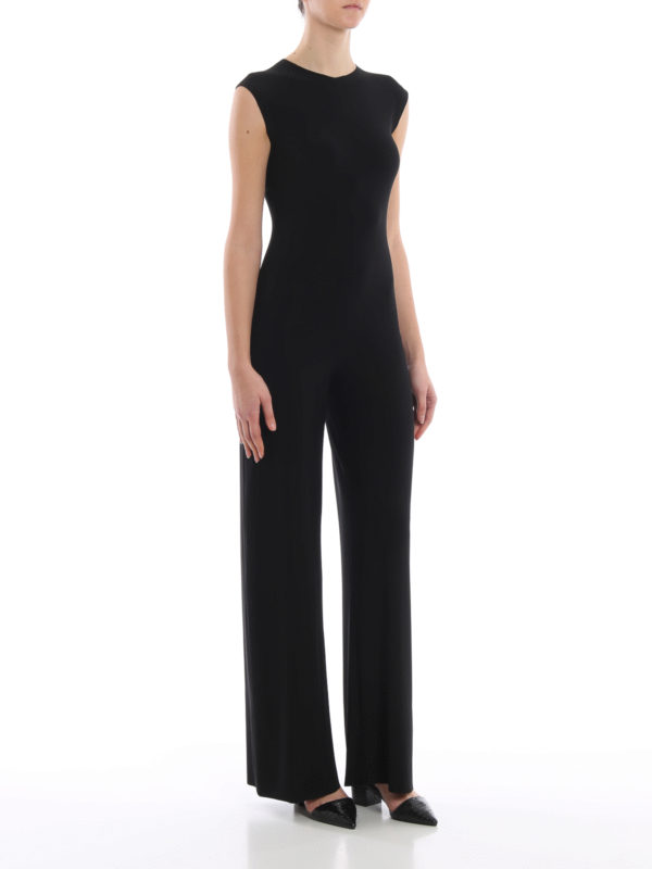 Norma Kamali: jumpsuits online - Black stretch fabric jumpsuit