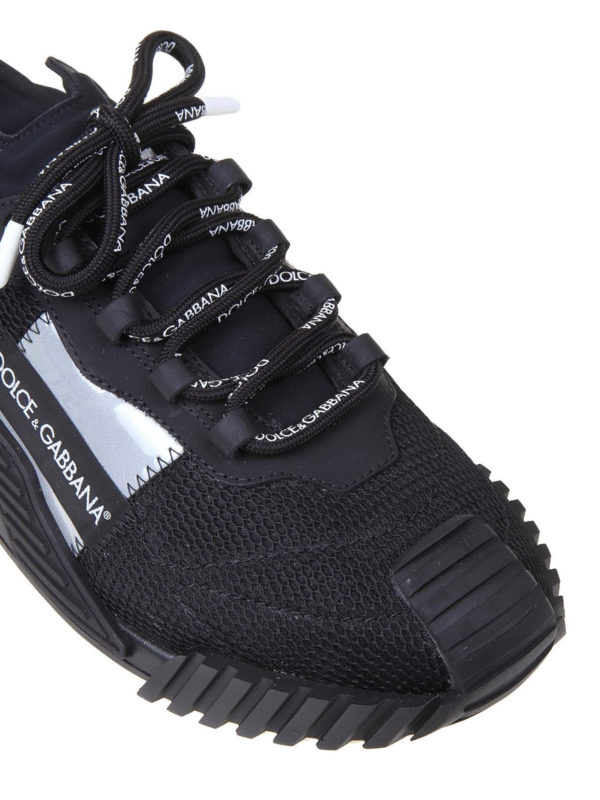 NS1 mixed materials slip ons shop online: DOLCE & GABBANA