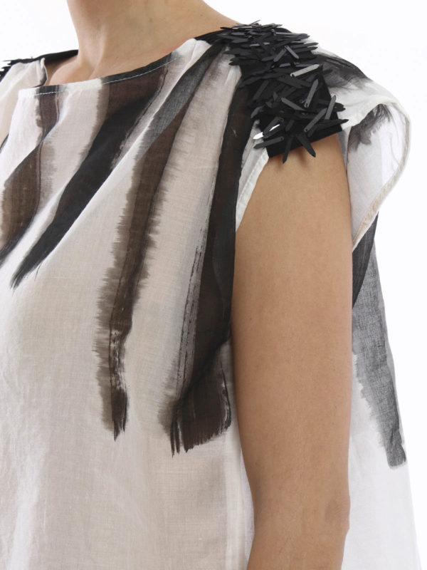 iKRIX Nude: T-shirt semitrasparente rigata