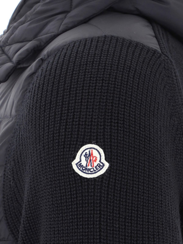 Nylon and ribbed jacket shop online: MONCLER