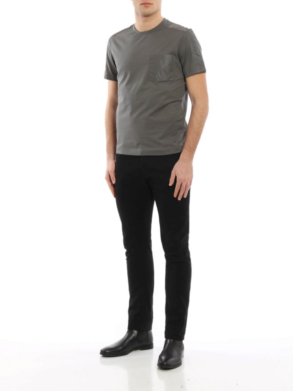 Nylon detailed basic Tee shop online: PRADA LINEA ROSSA