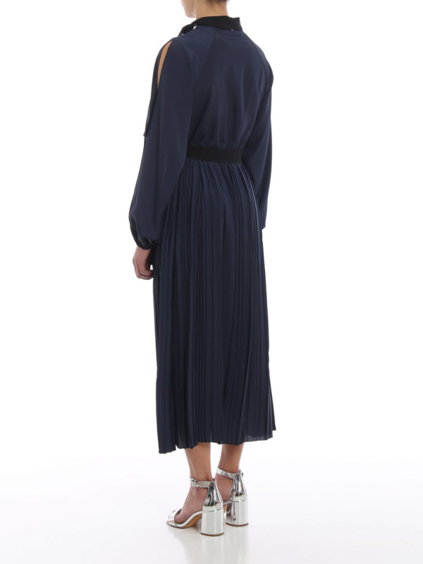 Abito Odeon a pieghe con sciarpina shop online: SPORTMAX