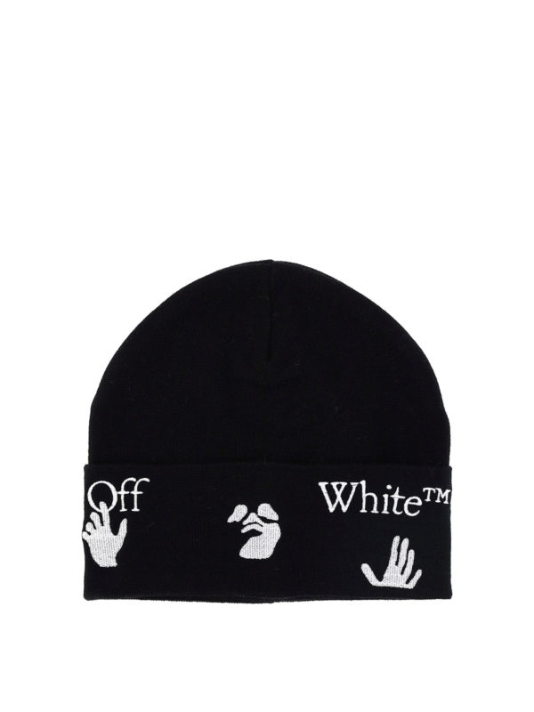 OFF-WHITE: Bonnets - Bonnet - Noir