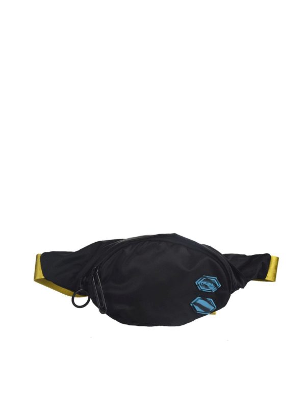 OFF-WHITE: belt bags - Waist bag with Industrial belt in black