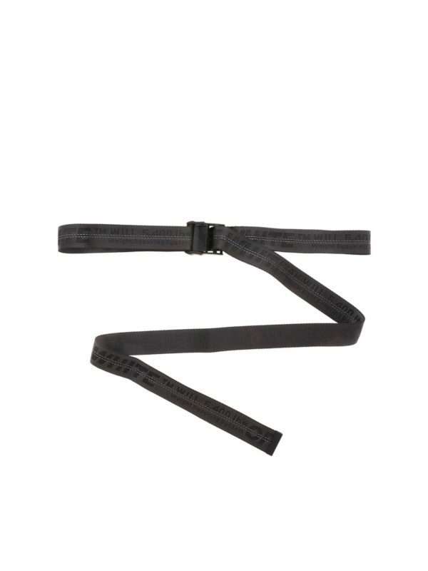 OFF-WHITE: belts - Classic Industrial belt in black
