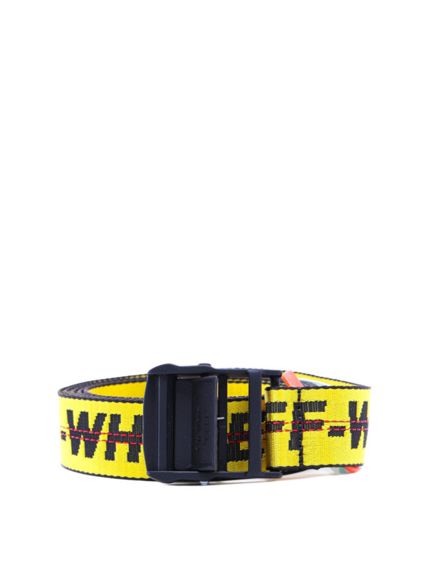 Off-White Classic Industrial yellow fabric belt OWRB009E192230986010