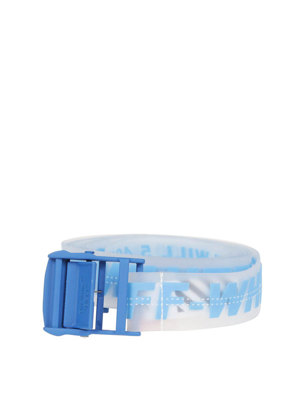 Off White Industrial rubber blue buckle belt