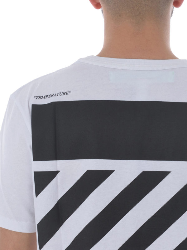 OFF-WHITE buy online Temperature white slim T-shirt