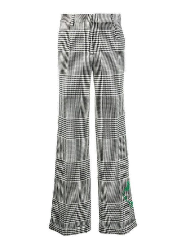 OFF-WHITE: casual trousers - Houndstooth pants