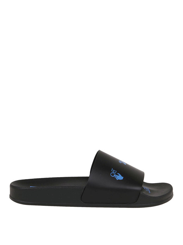 OFF-WHITE: flip flops - Logoed slides