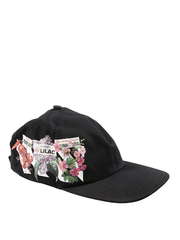 OFF-WHITE: hats & caps - Virgil Abloh™ print baseball hat