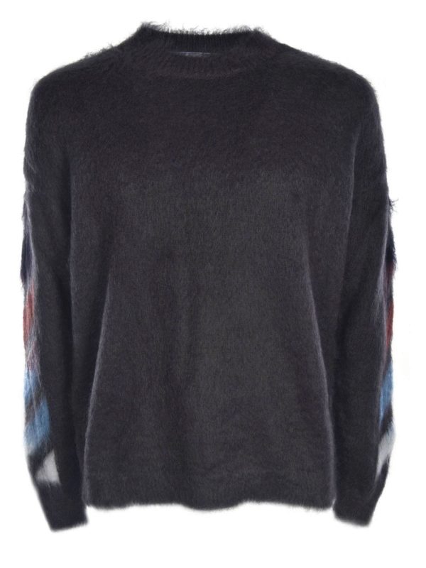 OFF-WHITE: Strick - Pullover - Grau