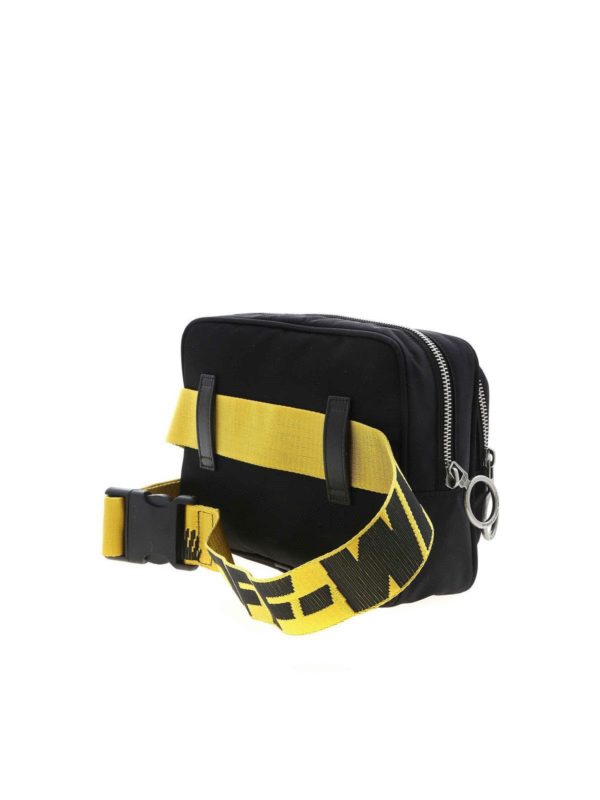 linje genetisk fersken Belt bags Off-White - Logo detail belt bag in black - OMNO001R21FAB0011001