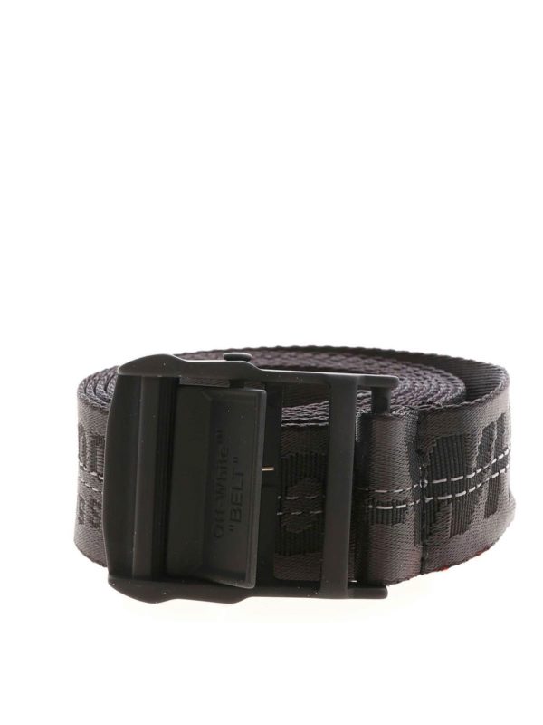 OFF-WHITE: belts online - Classic Industrial belt in black