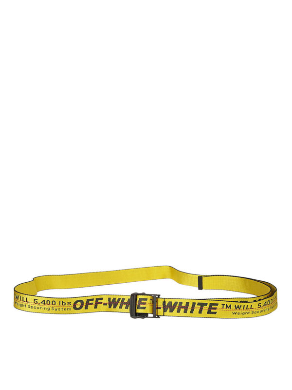 OFF-WHITE: Cinturones online - Cinturón - Amarillo