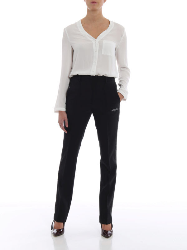 OFF-WHITE: Pantalons casual online - Pantalons Décontractés - Noir