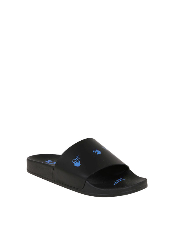 OFF-WHITE: flip flops online - Logoed slides