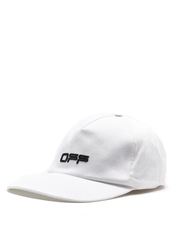 新品未使用　BREAKING COTTON HAT (OFF-WHITE) Off-White Main Label baseball cap - White|OWLB008R20624087110