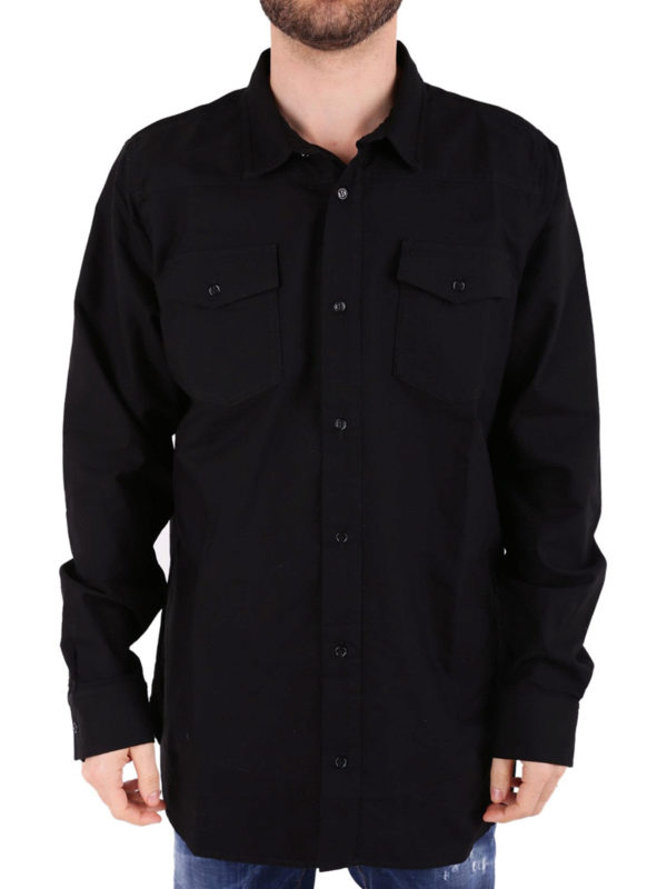 OFF-WHITE: Camisas online - Camisa - Negro