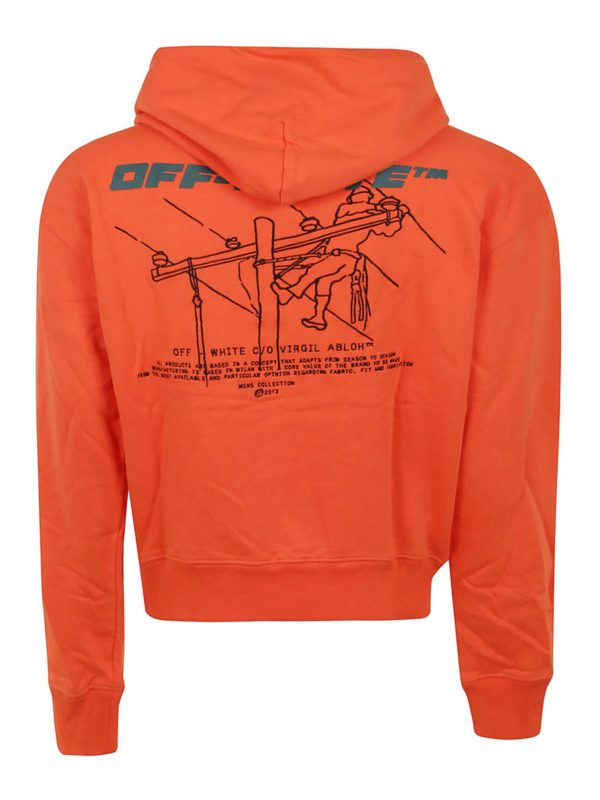 OFF-WHITE: Sweatshirts und Pullover online - Sweatshirt - Orange