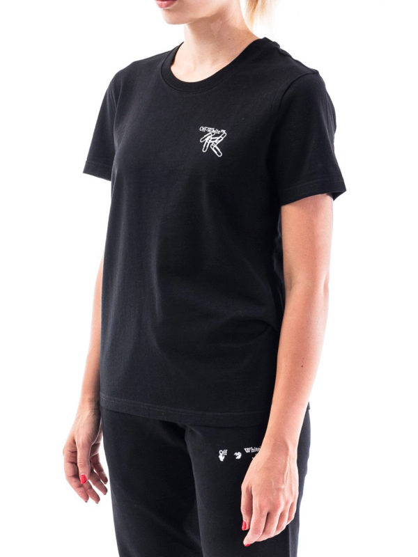 OFF-WHITE: Tシャツ online - Tシャツ - Paper Clip Arrows