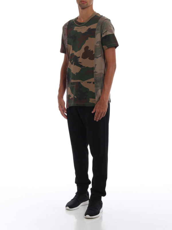 OFF-WHITE: Tシャツ online - Tシャツ - Reconstructed Camo