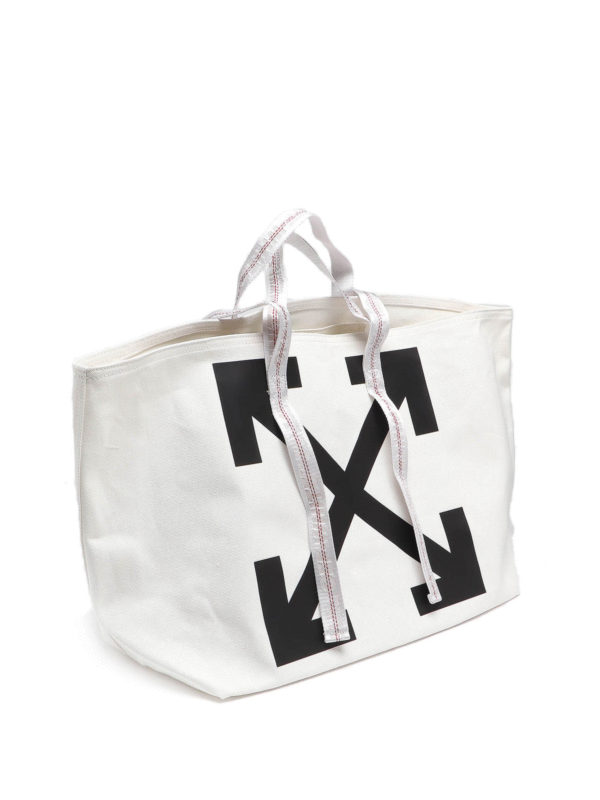 OFF-WHITE: Handtaschen online - Shopper - Weiß