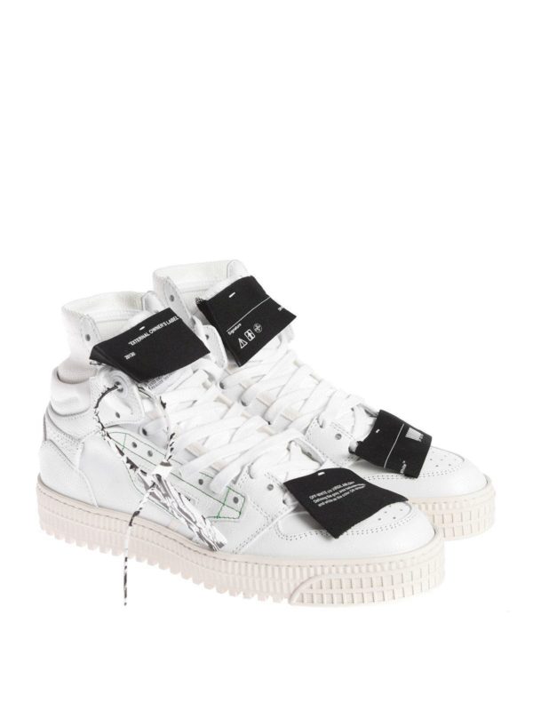 OFF-WHITE: trainers online - High top Off-Court 3.0 sneakers in white