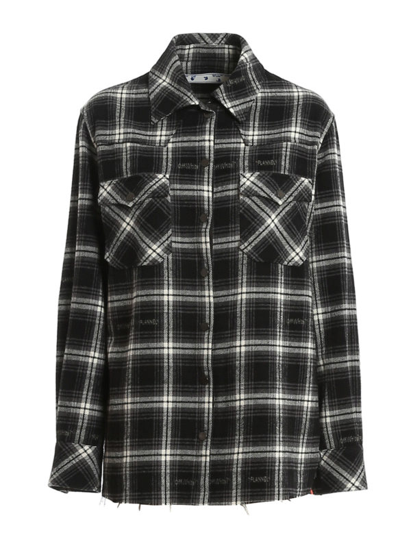 OFF-WHITE: shirts - Check pattern flannel shirt