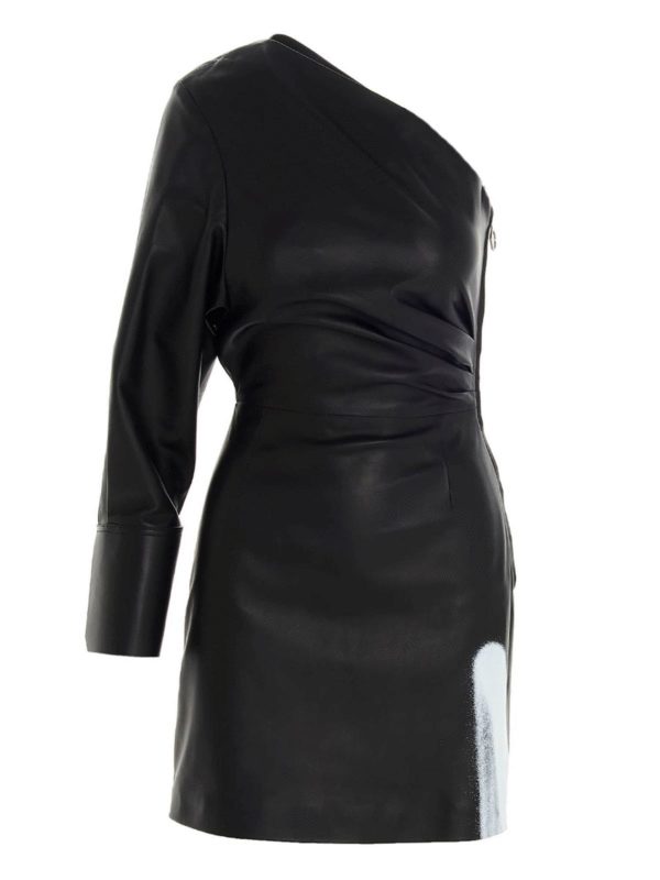 Off-White Acid leather dress in black|OWJH003F20LEA0021001 Off-White Acid leather dress in black|OWJH003F20LEA0021001