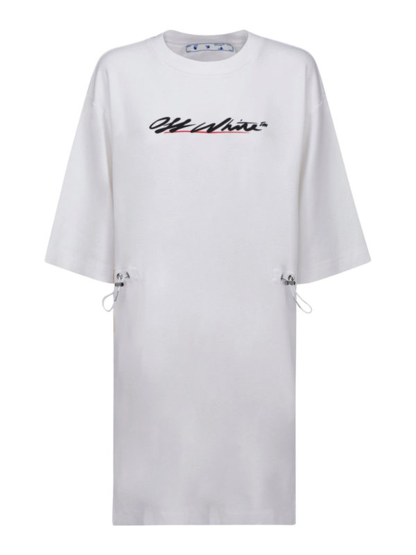 OFF-WHITE: Robes courtes - Robe Courte - Blanc