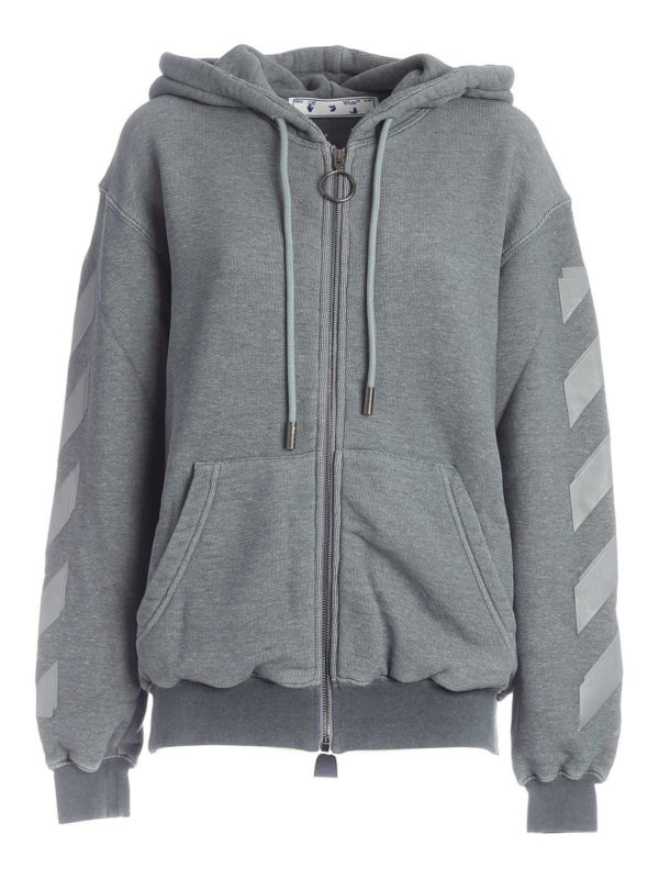 OFF-WHITE: Sudaderas y suéteres - Sudadera - Gris