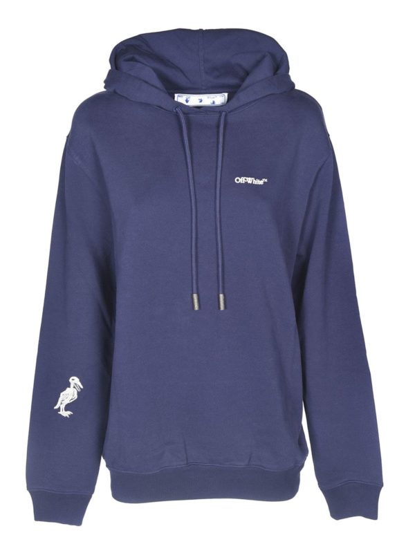 OFF-WHITE: Sudaderas y suéteres - Sudadera - Azul