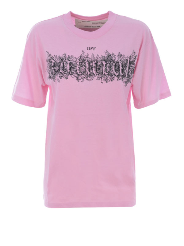 OFF-WHITE: T-shirts - T-Shirt - Pink