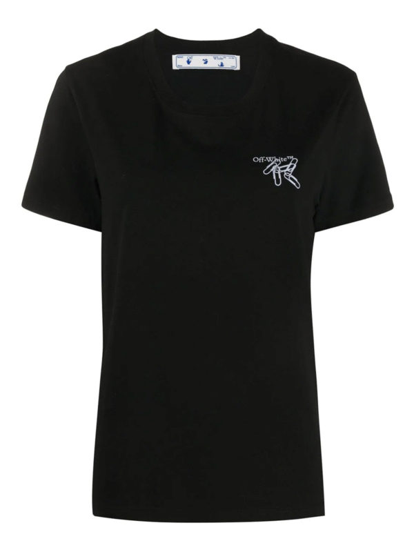 OFF-WHITE: Tシャツ - Tシャツ - Paper Clip Arrows