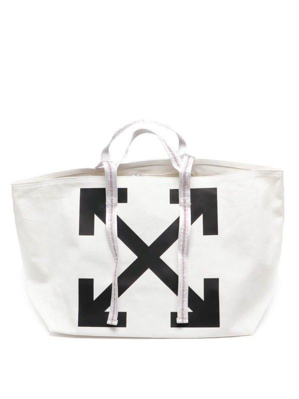 OFF-WHITE: Handtaschen - Shopper - Weiß