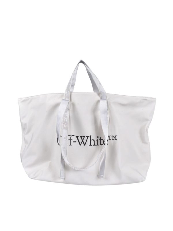 OFF-WHITE: Handtaschen - Shopper - Weiß