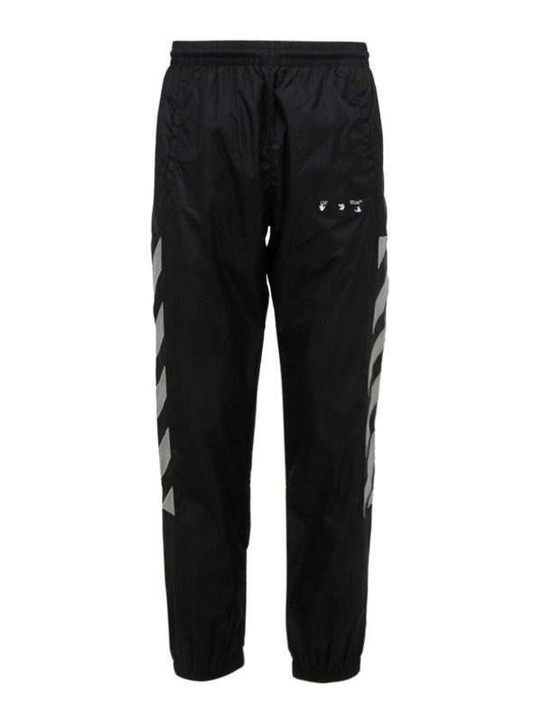 OFF-WHITE: スウェットパンツ - トラックスーツ ボトムス - 黒