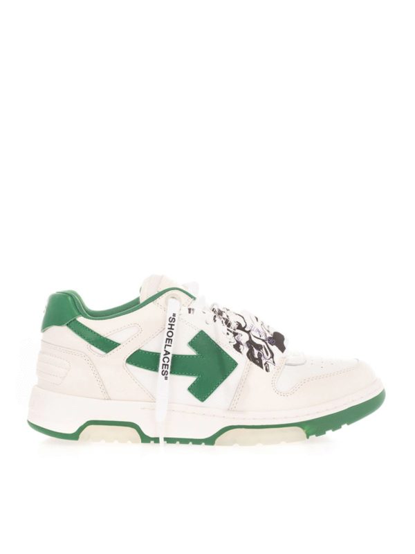 OFF-WHITE: Chaussures de sport - Baskets - Vert