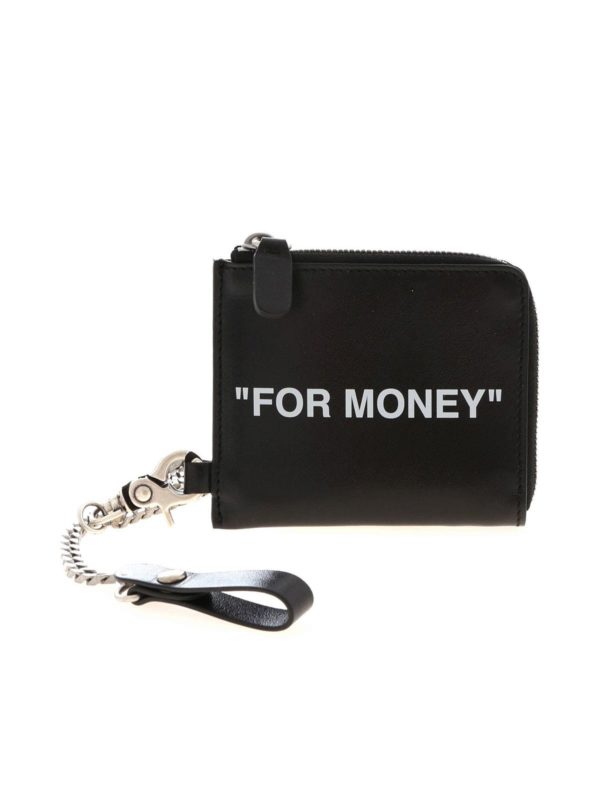 OFF-WHITE: wallets & purses - Quote Chain purse